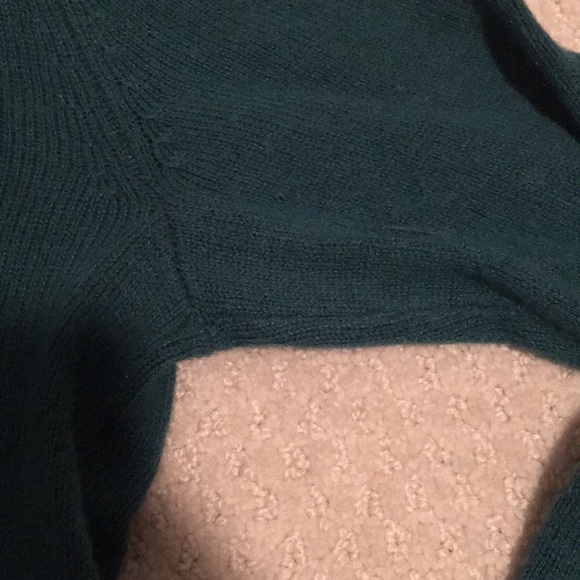 Knit Cowl neck green sweater - Picture 3 of 8